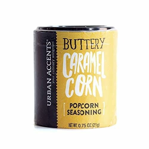 Urban Accents buttery caramel corn popcorn seasoning container