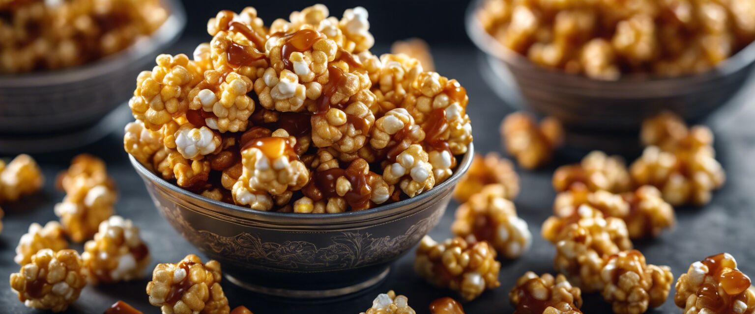 Homemade caramel corn gift packaging