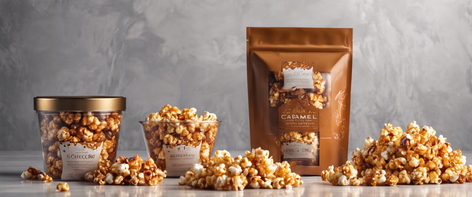 Gourmet vegan caramel corn gift set